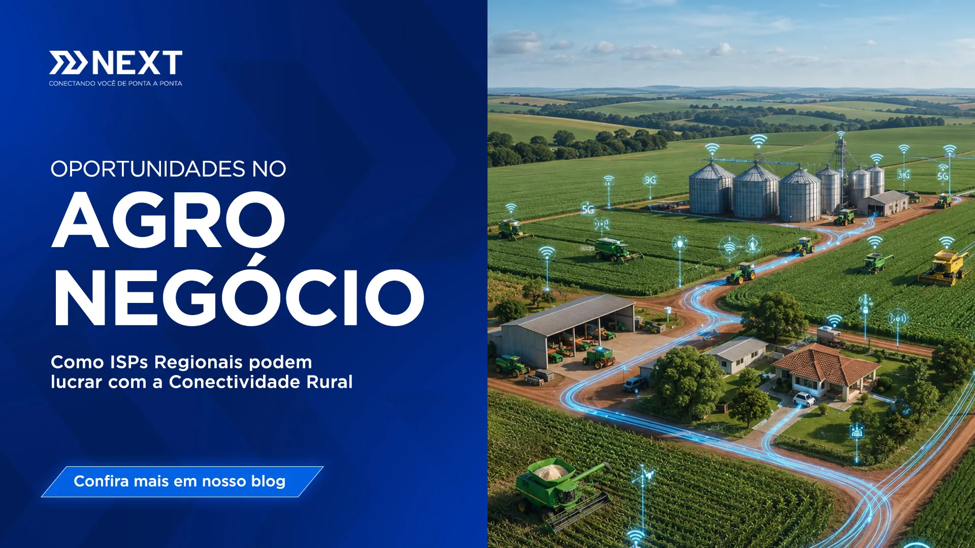Oportunidades no agronegócio: Como ISPS regionais podem lucrar com a conectividade rural